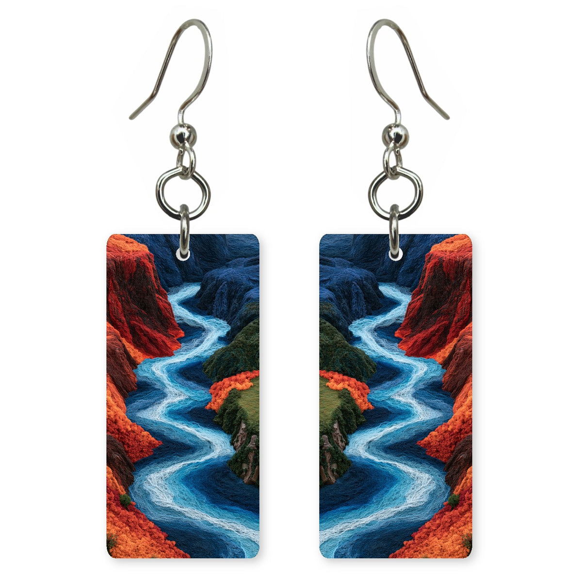 Cobalt Red Courage Earrings | FWX1890