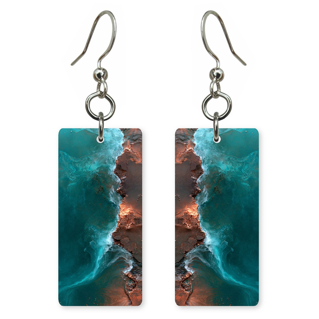 Teal Against the Rocks Earrings | FWX1892