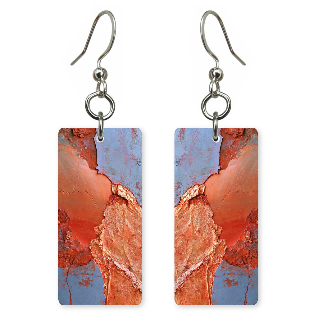 Rust Lavender Honesty Earrings | FWX1893