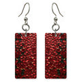 Rose Red Heavy Love Earrings | FWX189