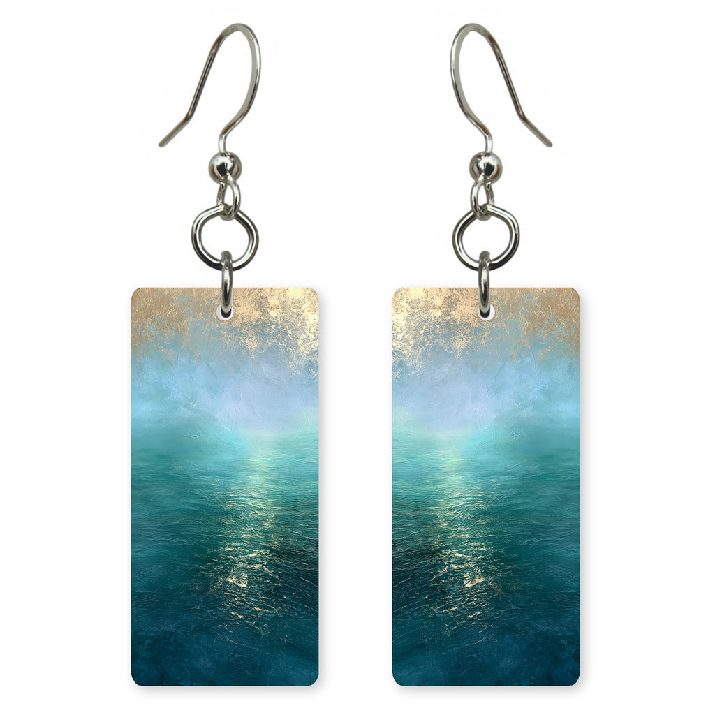 Gilded Teal Gratitude Earrings | FWX1903