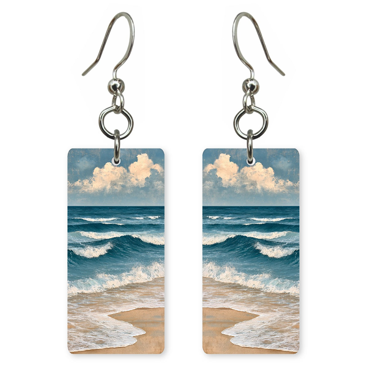 Sandy Blue Content Earrings | FWX1904