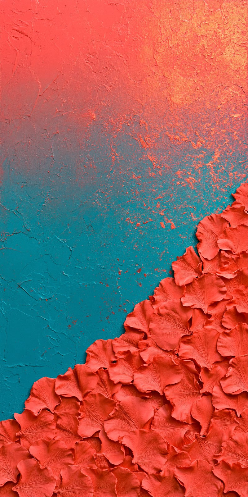 Coral Over Teal Courage Earrings | FWX192