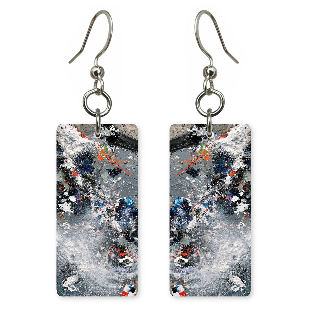 Snow and Soot Chaos Earrings | FWX195