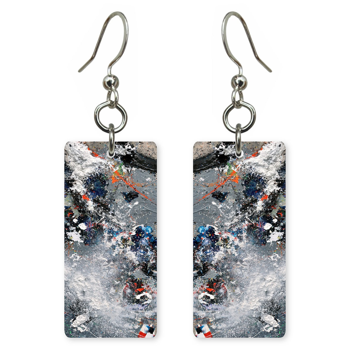 Snow and Soot Chaos Earrings | FWX195