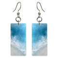 Pale Aqua Relief Earrings | FWX1969