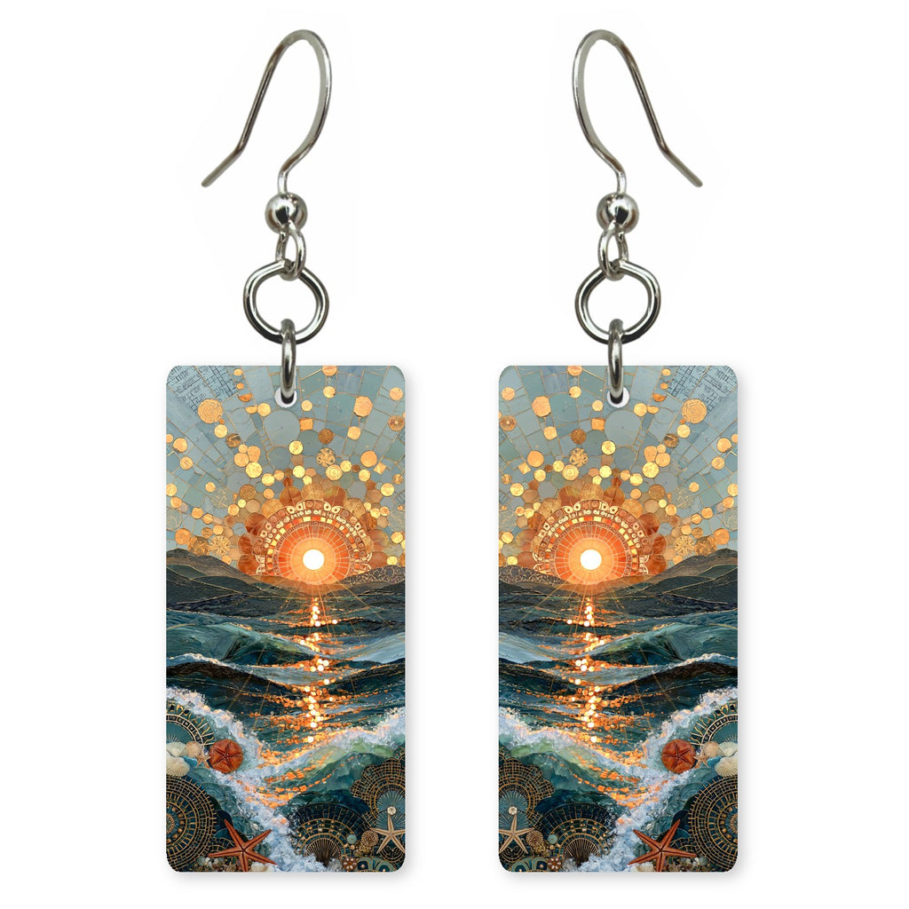 Gold Sunrise Gratitude Earrings | FWX1976