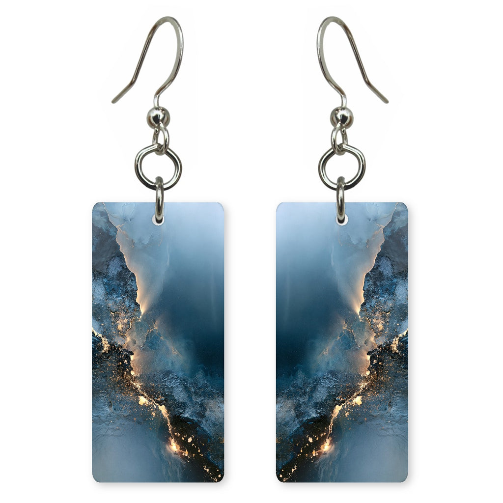 Ice Blue Gilded Longing Earrings | FWX1978