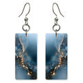 Ice Blue Gilded Longing Earrings | FWX1978
