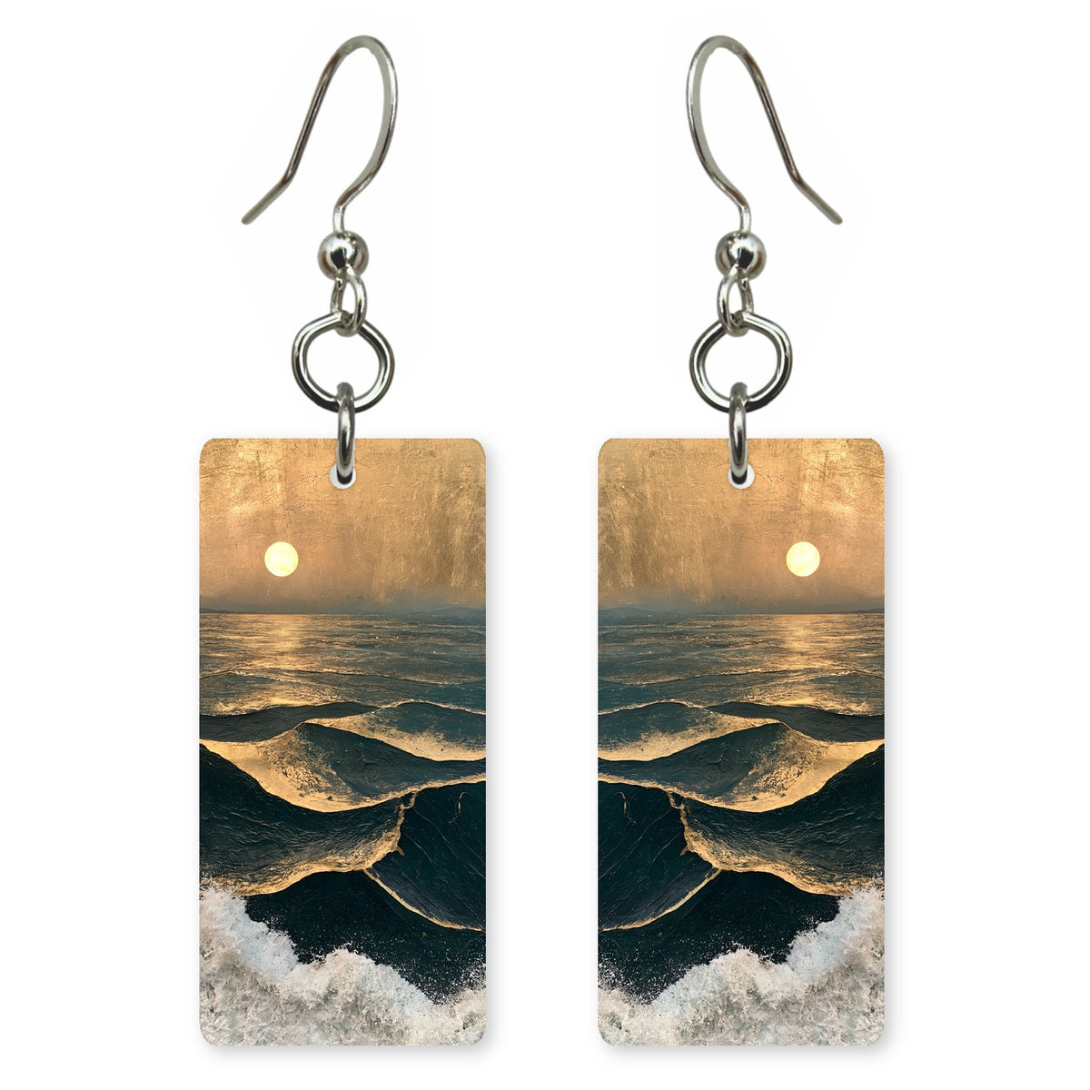 Golden Night Peace Earrings | FWX1979