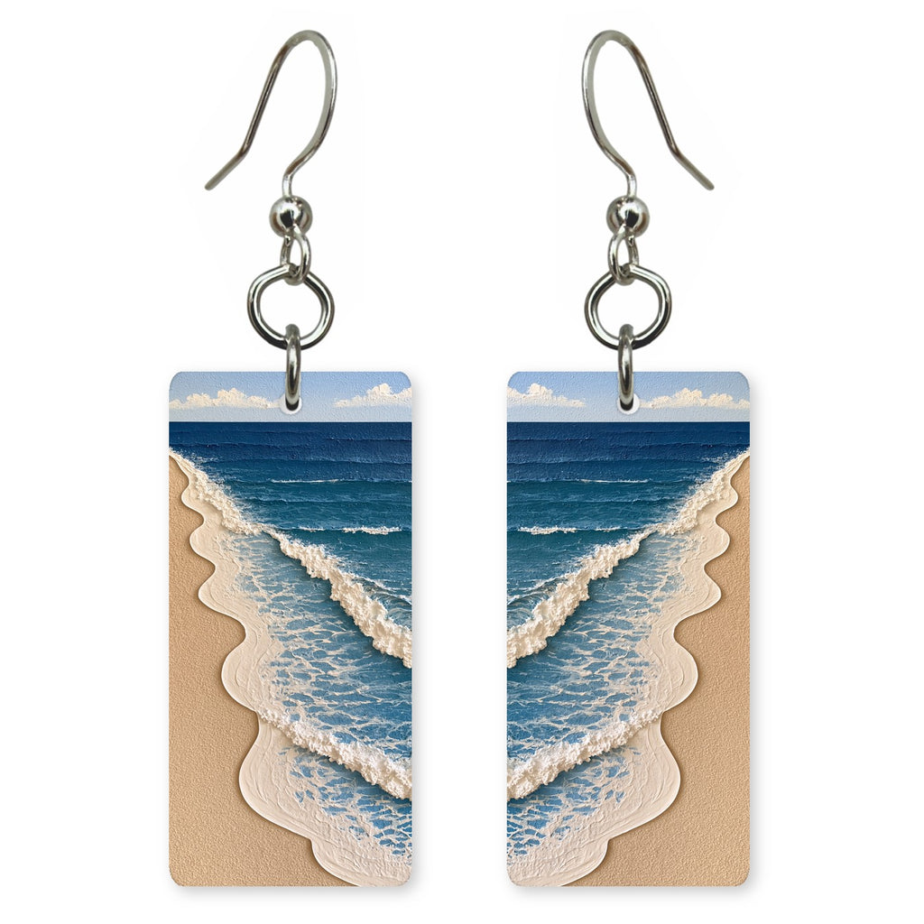 Blue Cream Letting Go Earrings | FWX1988