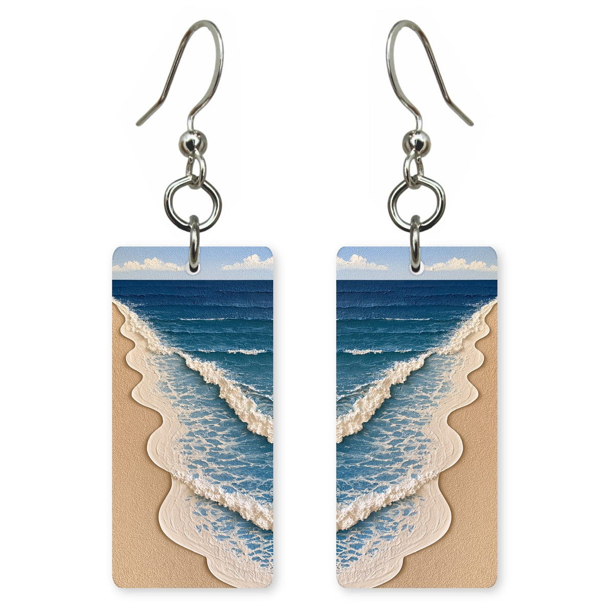 Blue Cream Letting Go Earrings | FWX1988