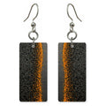 Black Resilience Gold-Edged Earrings | FWX198