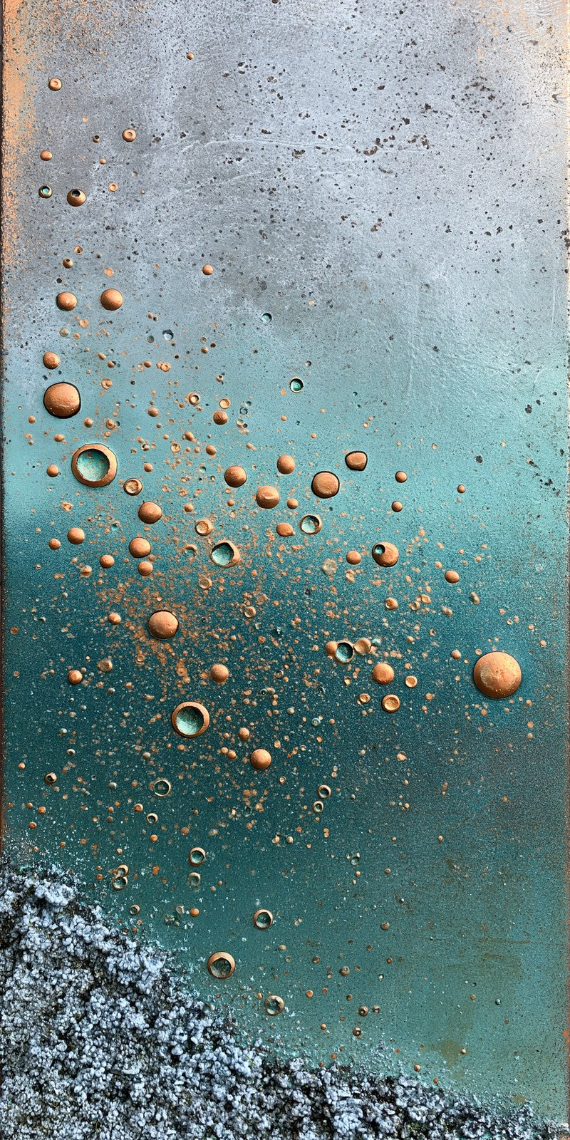 Teal Calm Beneath Copper Earrings | FWX1990