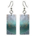 Teal Calm Beneath Copper Earrings | FWX1990