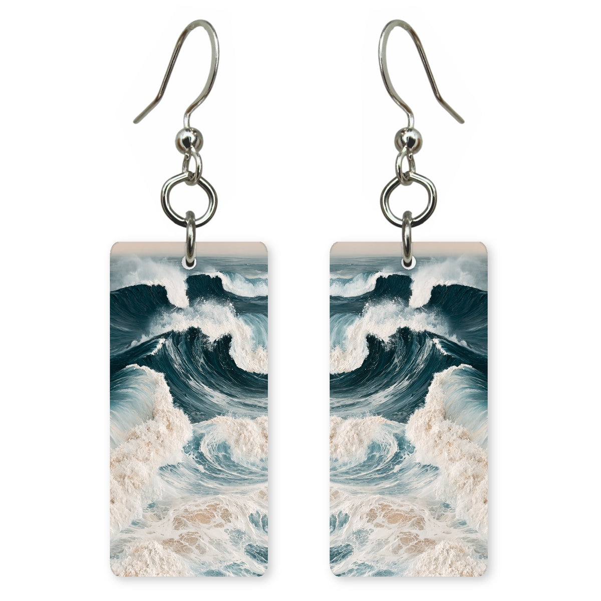 Navy Fury Crashing Earrings | FWX1994