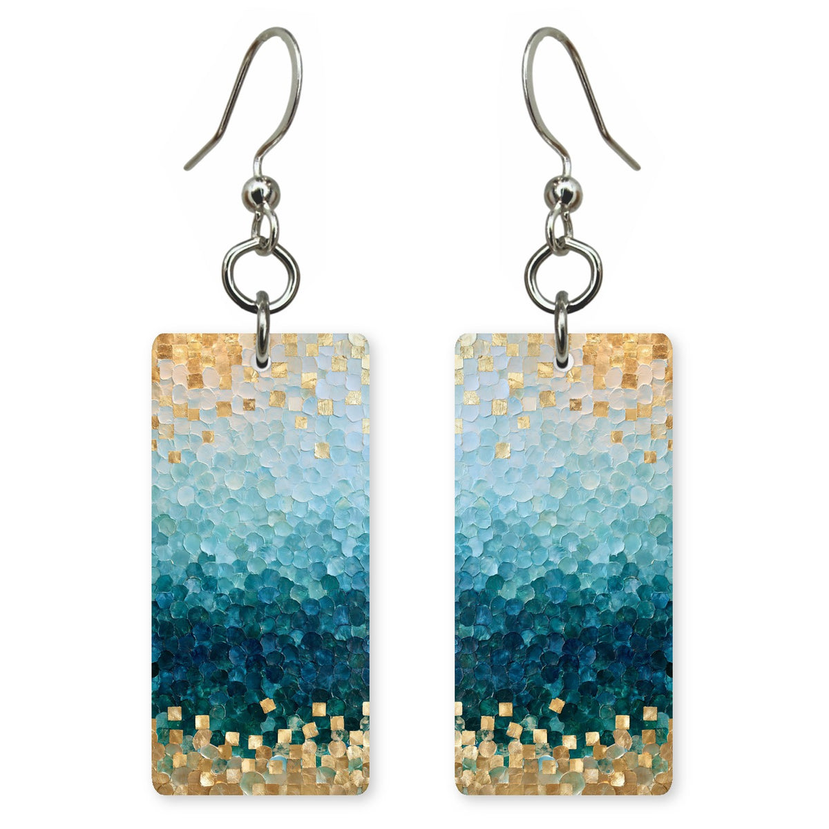Gilded Teal Hope Earrings | FWX1999