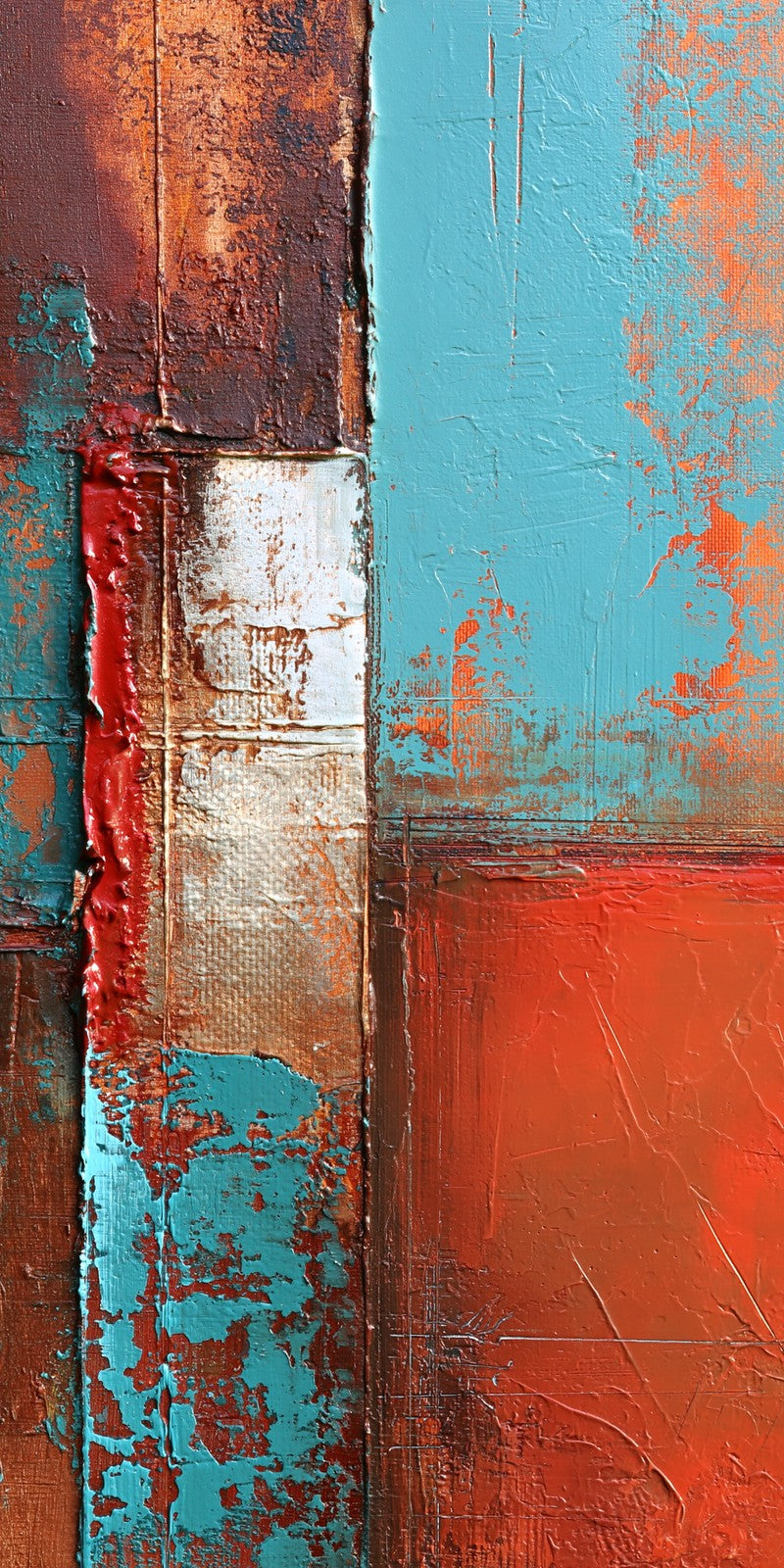 Turquoise Rust Brave Face Earrings | FWX2001