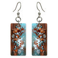 Rust Silver Marvel Earrings | FWX2003