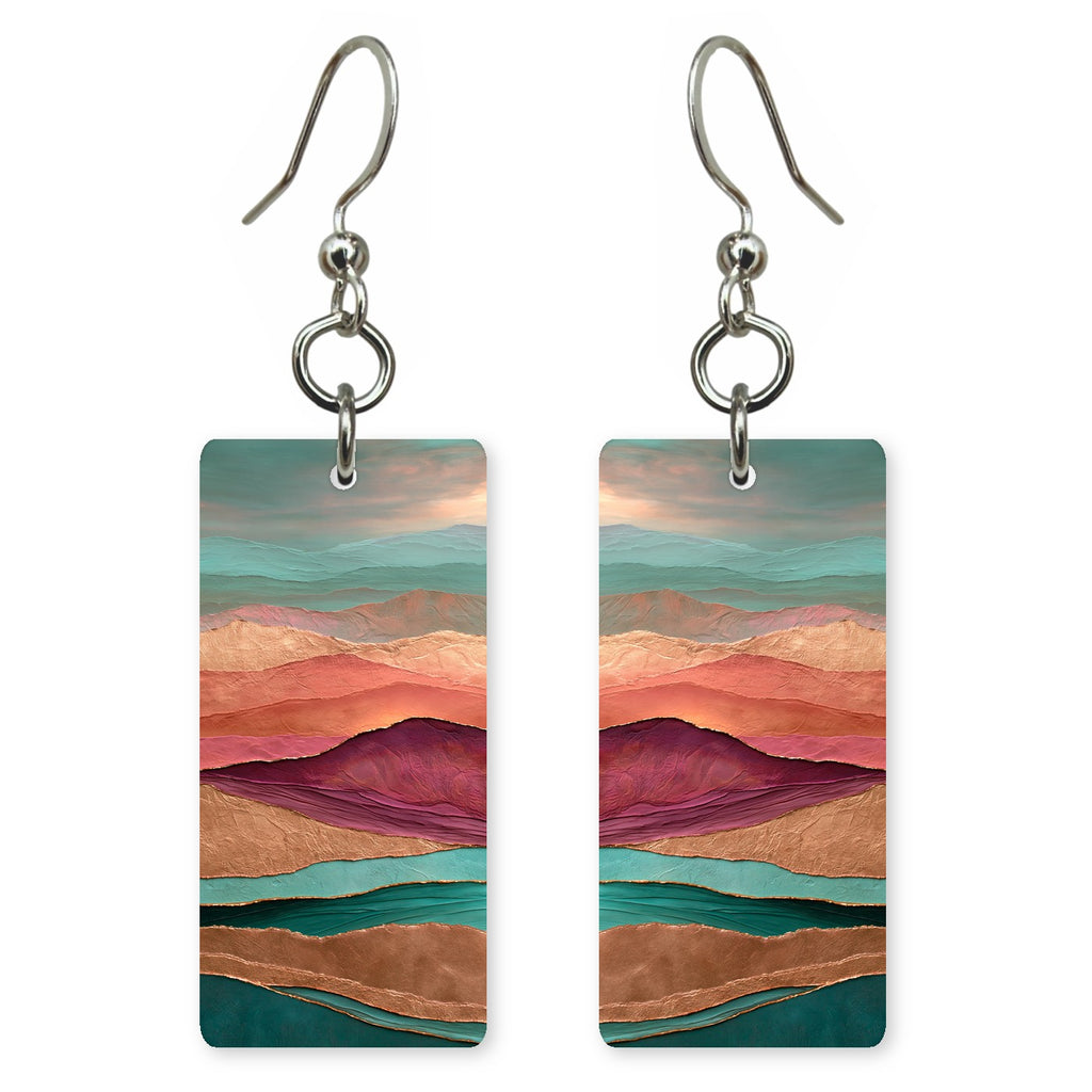 Rose Teal Mercy Earrings | FWX2007