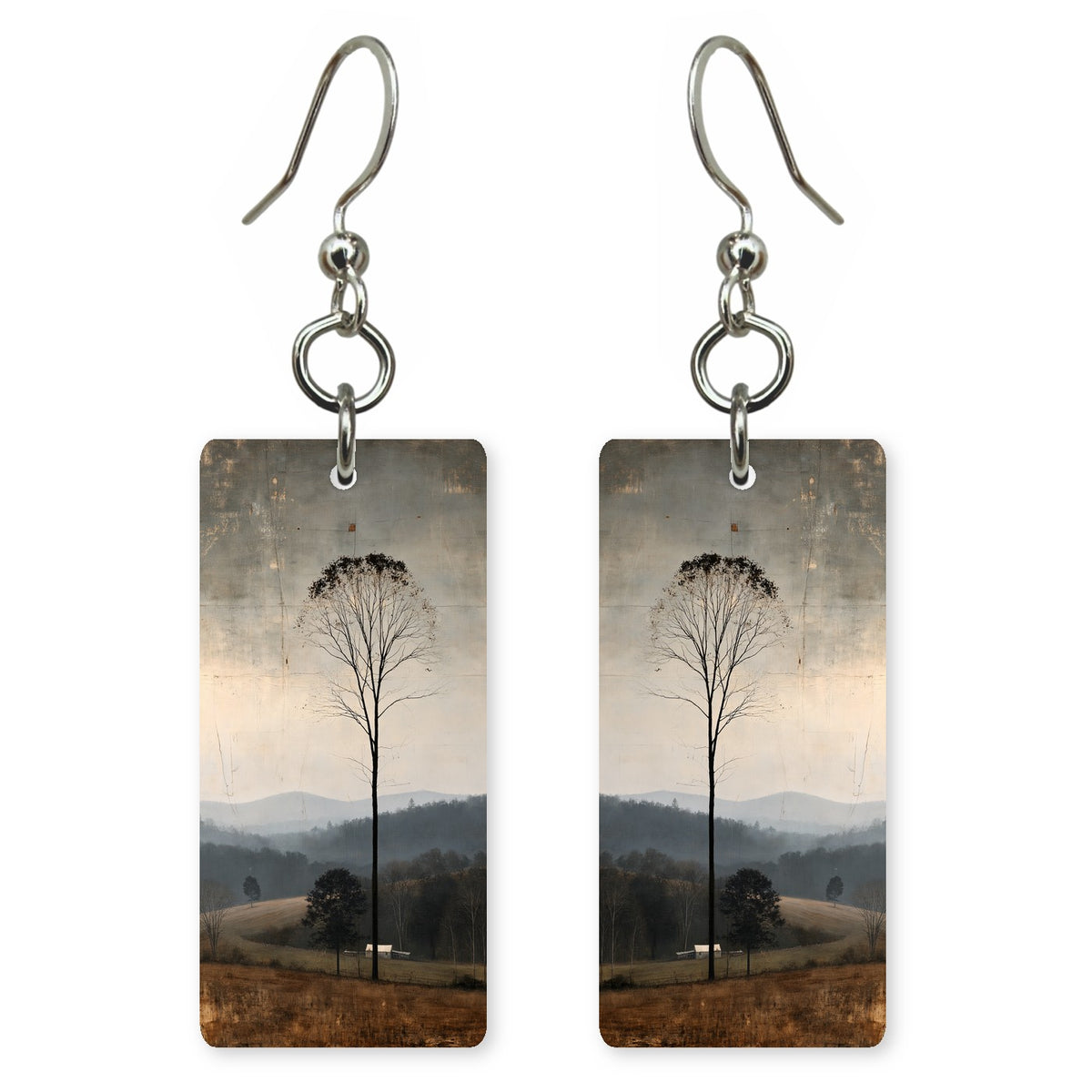 Gray Ochre Patience Earrings | FWX2012