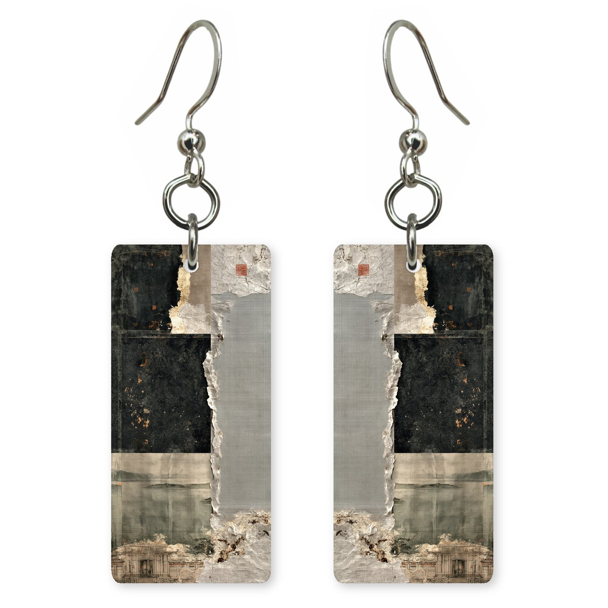 Charcoal Fading Ache Earrings | FWX2019