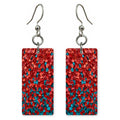 Garnet in the Crosscurrent Earrings | FWX201