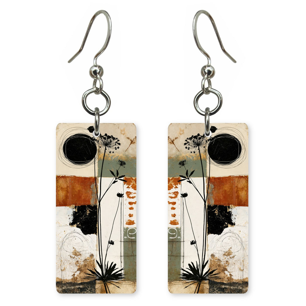 Black Rust Solitude Earrings | FWX2028