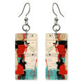 Scarlet Teal Rage Earrings | FWX2032