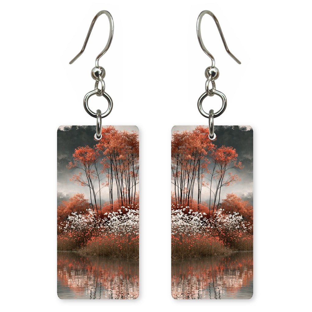 Rust White Tenderness Earrings | FWX2034