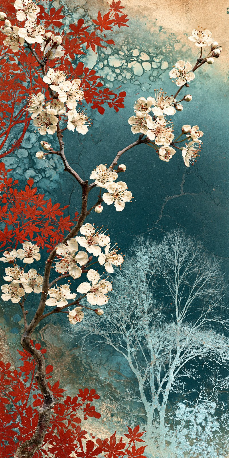 Teal Blossom Tenderness Earrings | FWX2046