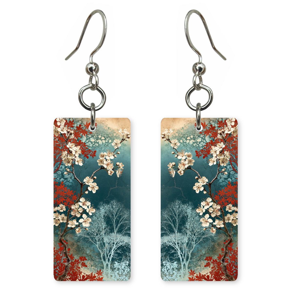 Teal Blossom Tenderness Earrings | FWX2046