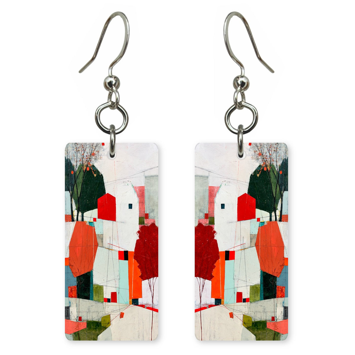 Playful Red Delight Earrings | FWX2048