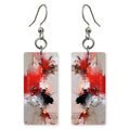 Scarlet Gray Fury Earrings | FWX2049