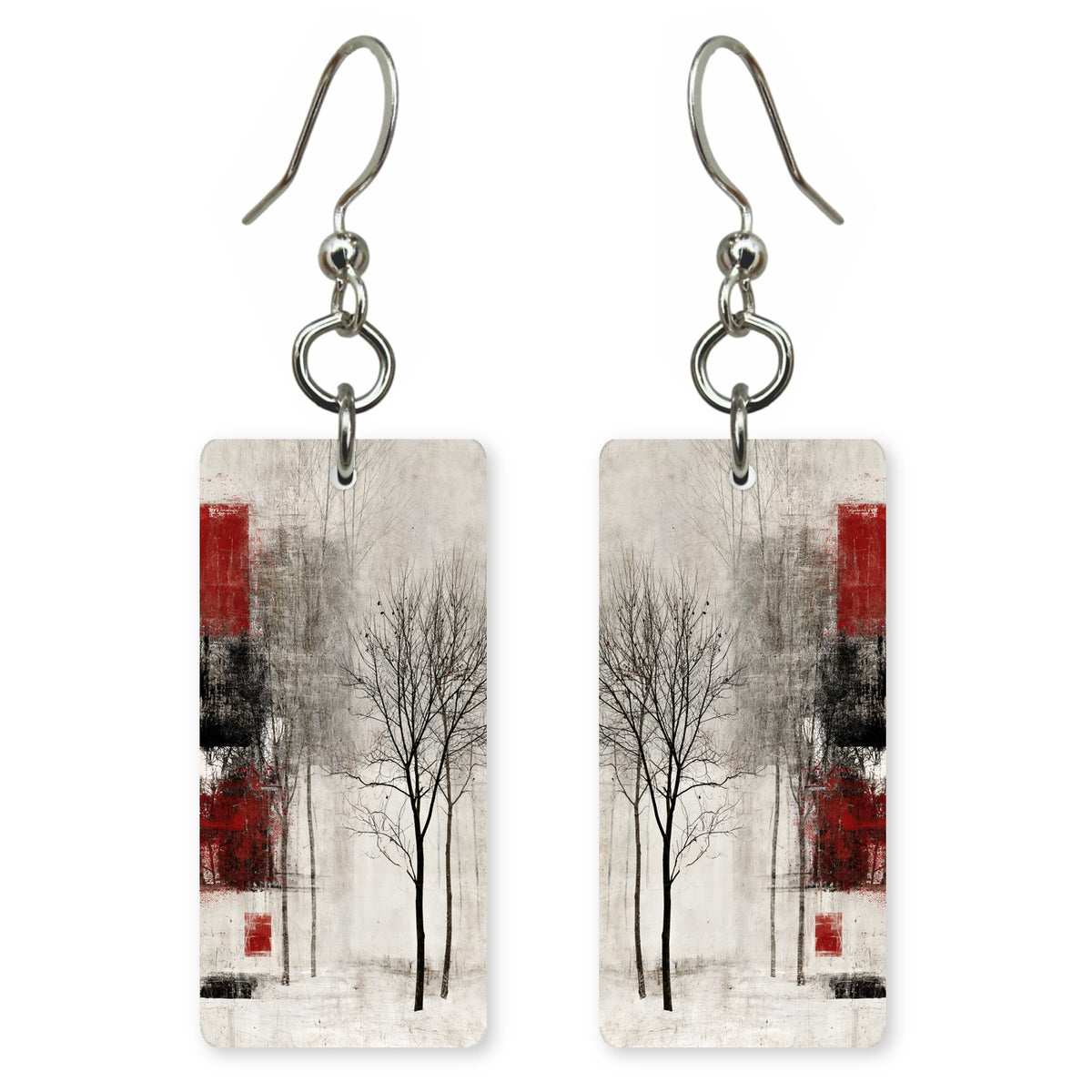 Pale White Sorrow Earrings | FWX2050