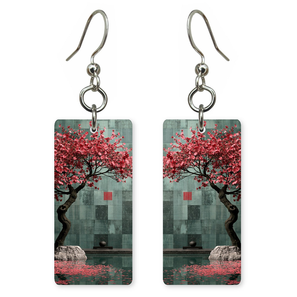 Crimson Teal Calm Earrings | FWX2053