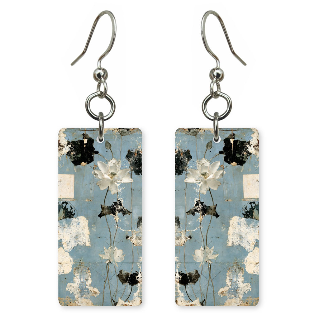 Cracked Blue Still Blooming Earrings | FWX2058