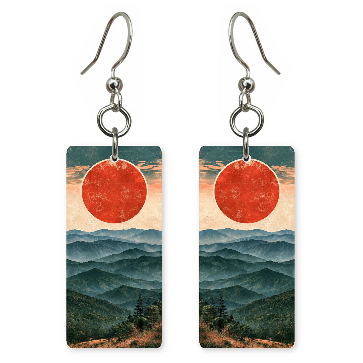 Red Sun Courage Earrings | FWX2059