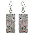 Grey Patience Amid Red Earrings | FWX205
