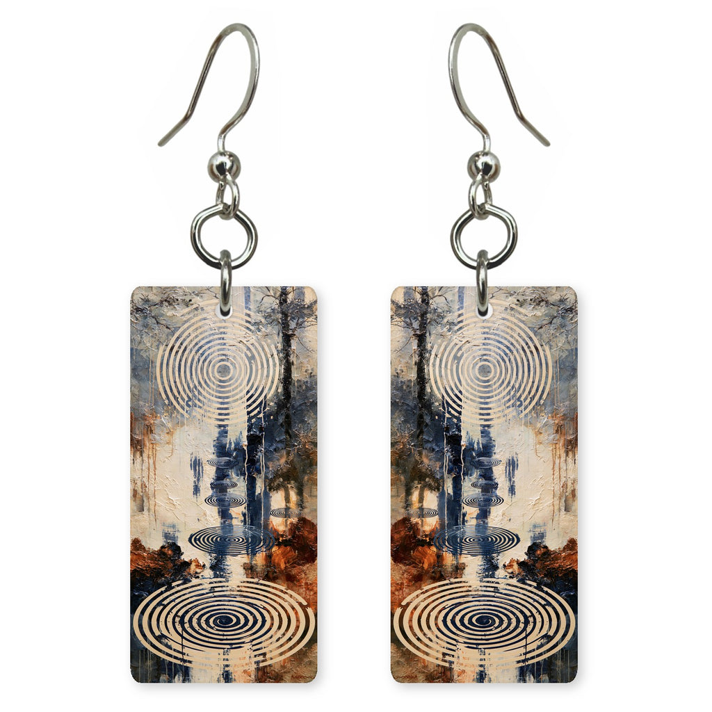 Blue Rust Quiet Calm Earrings | FWX2070