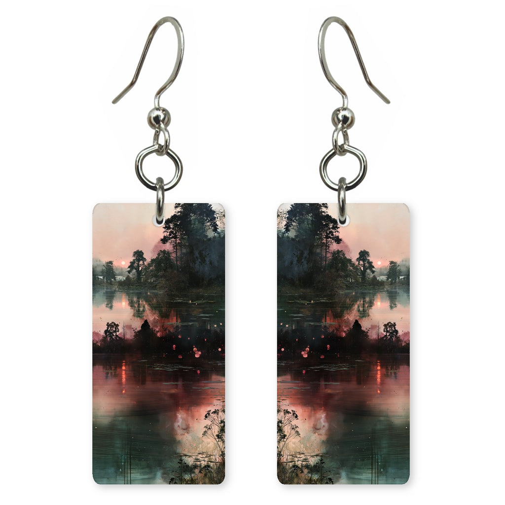 Pink Dusk Reflection Earrings | FWX2071