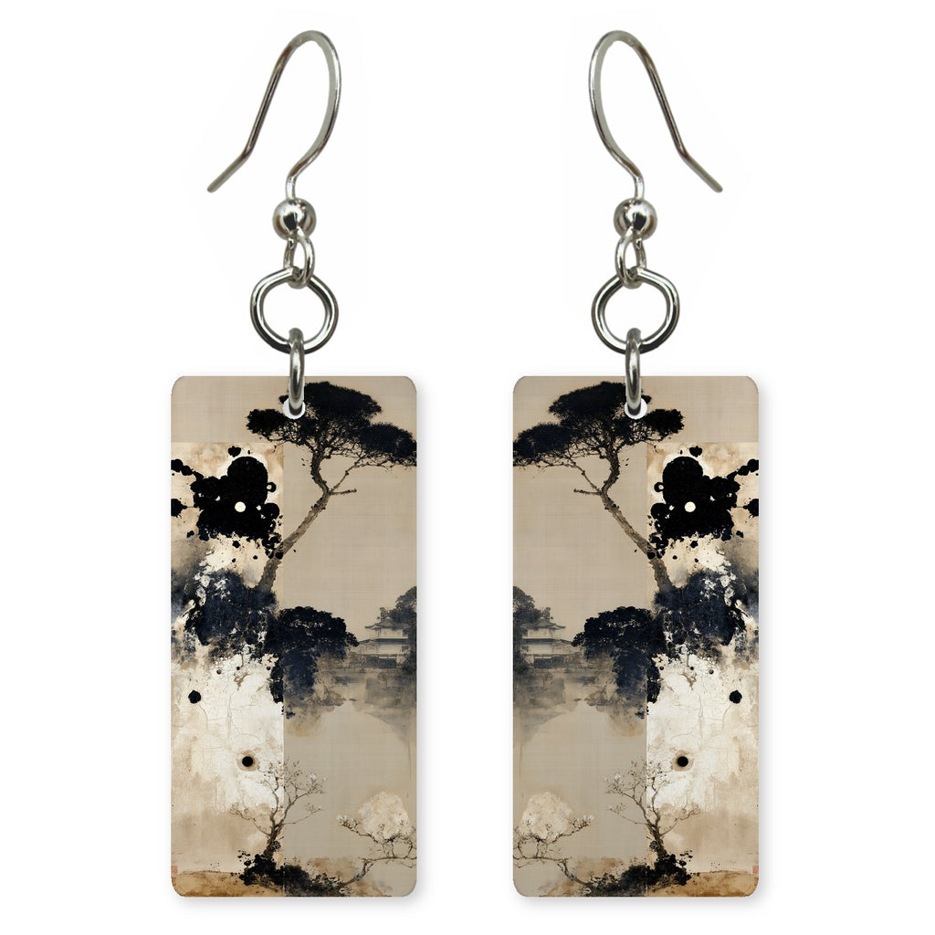 Ink Black Grace Earrings | FWX2073