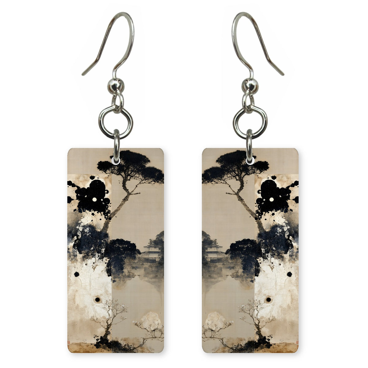 Ink Black Grace Earrings | FWX2073
