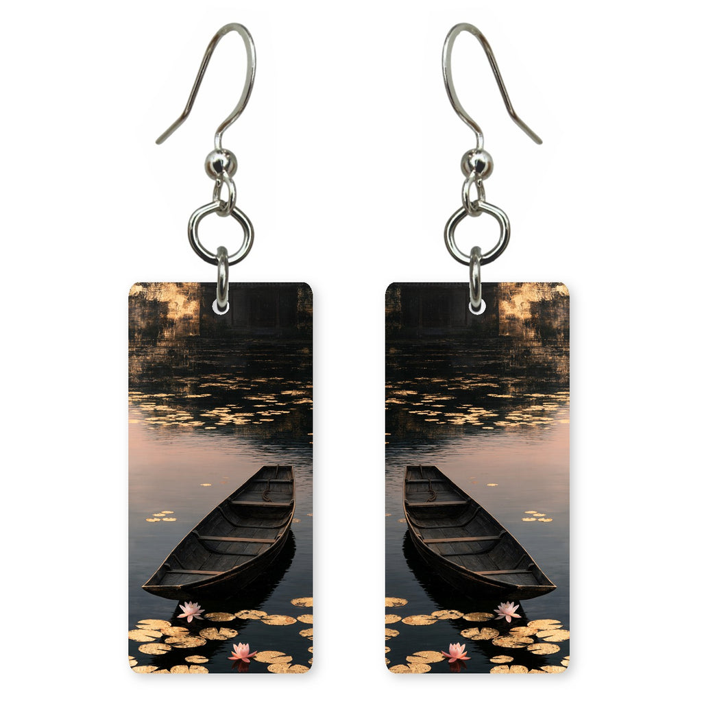 Black Water Waiting Earrings | FWX2079
