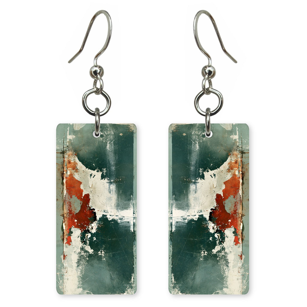 Green Rust Healing Earrings | FWX2083