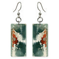 Green Rust Healing Earrings | FWX2083