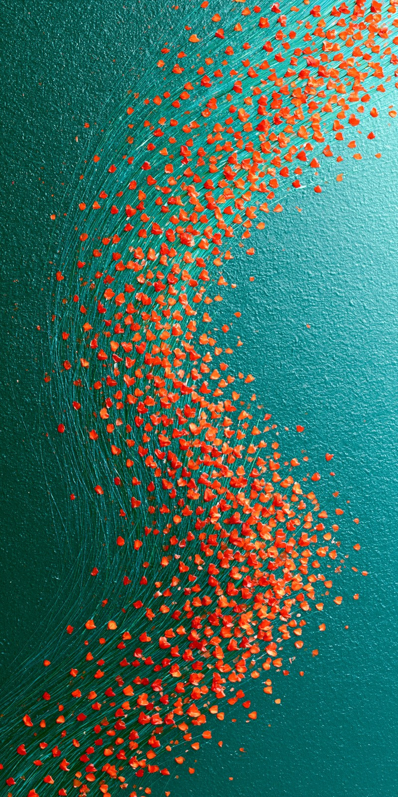 Teal Hope Sparking Orange Earrings | FWX208
