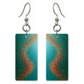 Teal Hope Sparking Orange Earrings | FWX208