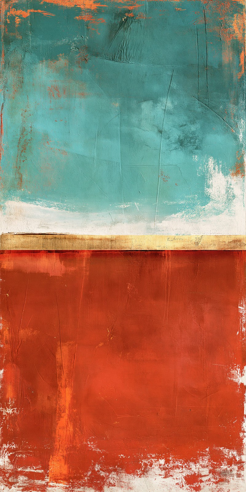 Teal Over Red Boldness Earrings | FWX2096