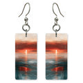 Crimson Orange Gratitude Earrings | FWX2099